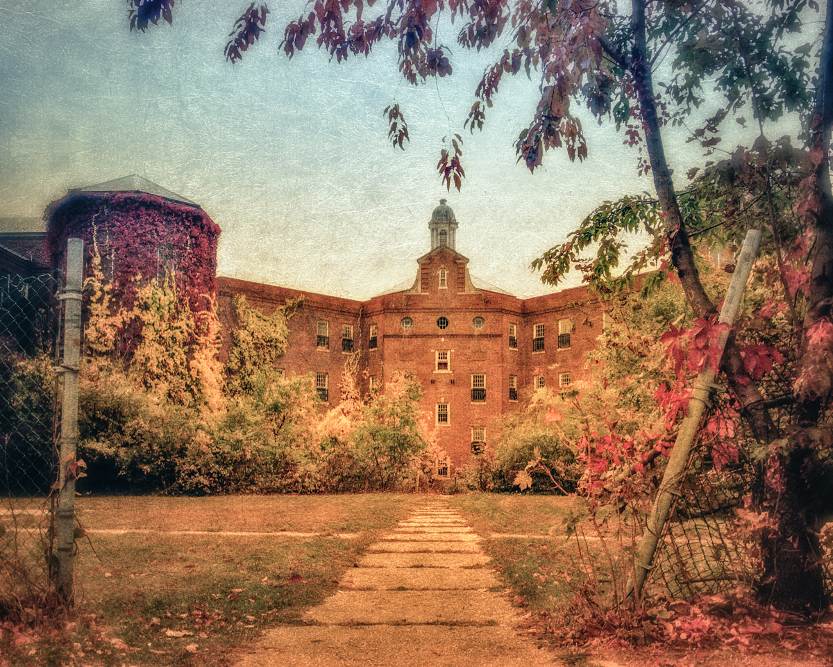 Entrance to the Quad at Kings Park Psychiatric Center