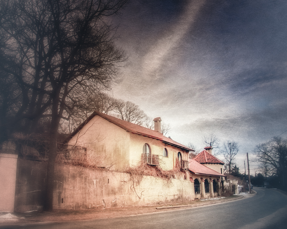 The gatehouse of Ferguson's Castle on Long Island's Gold Coast