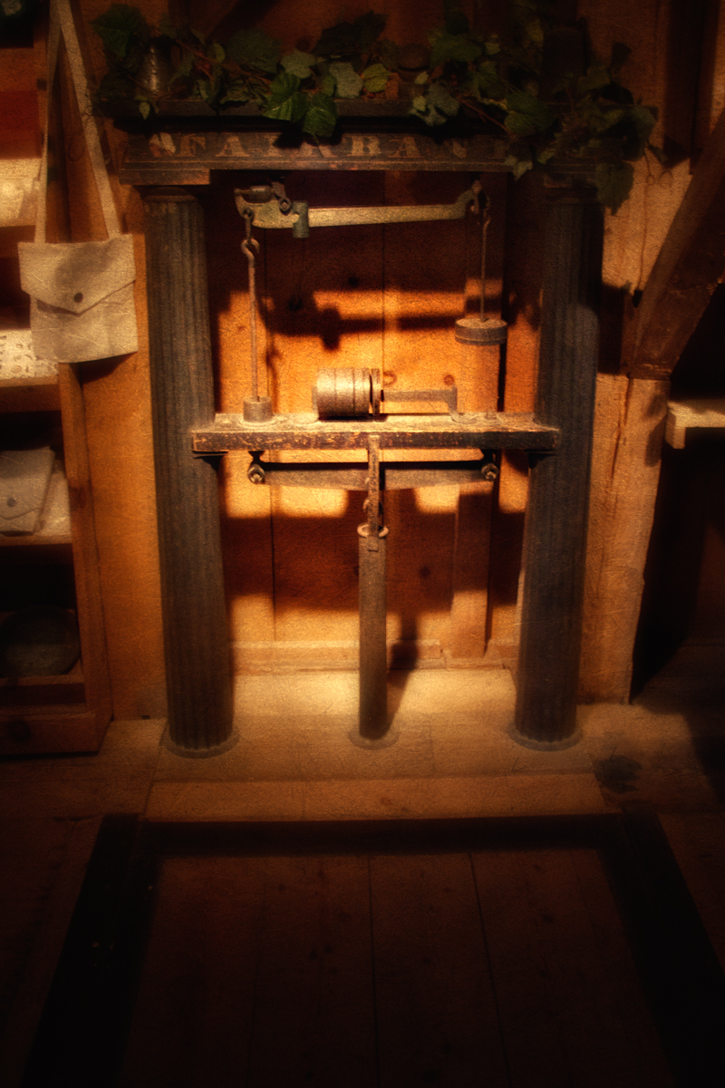 Haunted scales at the Stony Brook Grist Mill.