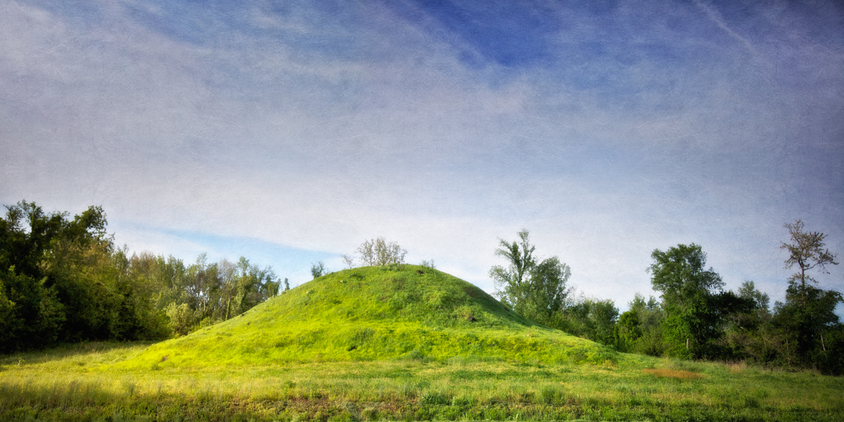 Older Mound, c. 500 A.D. Angel Mounds State Historic Site, Evansville, Vanderburgh County, Indiana