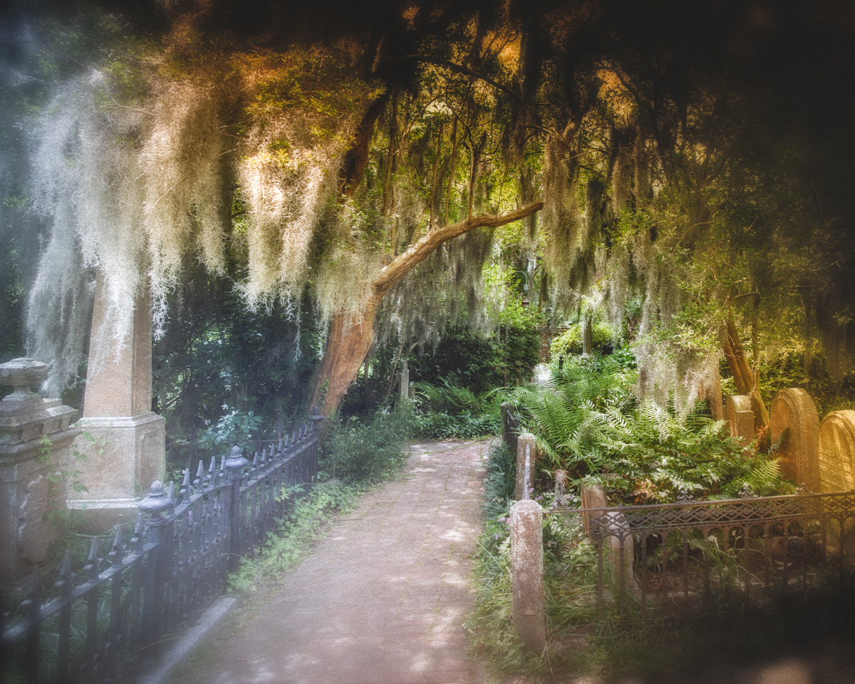 Charleston's Unitarian Church Cemetery, where Lavina's ghost is said to walk.