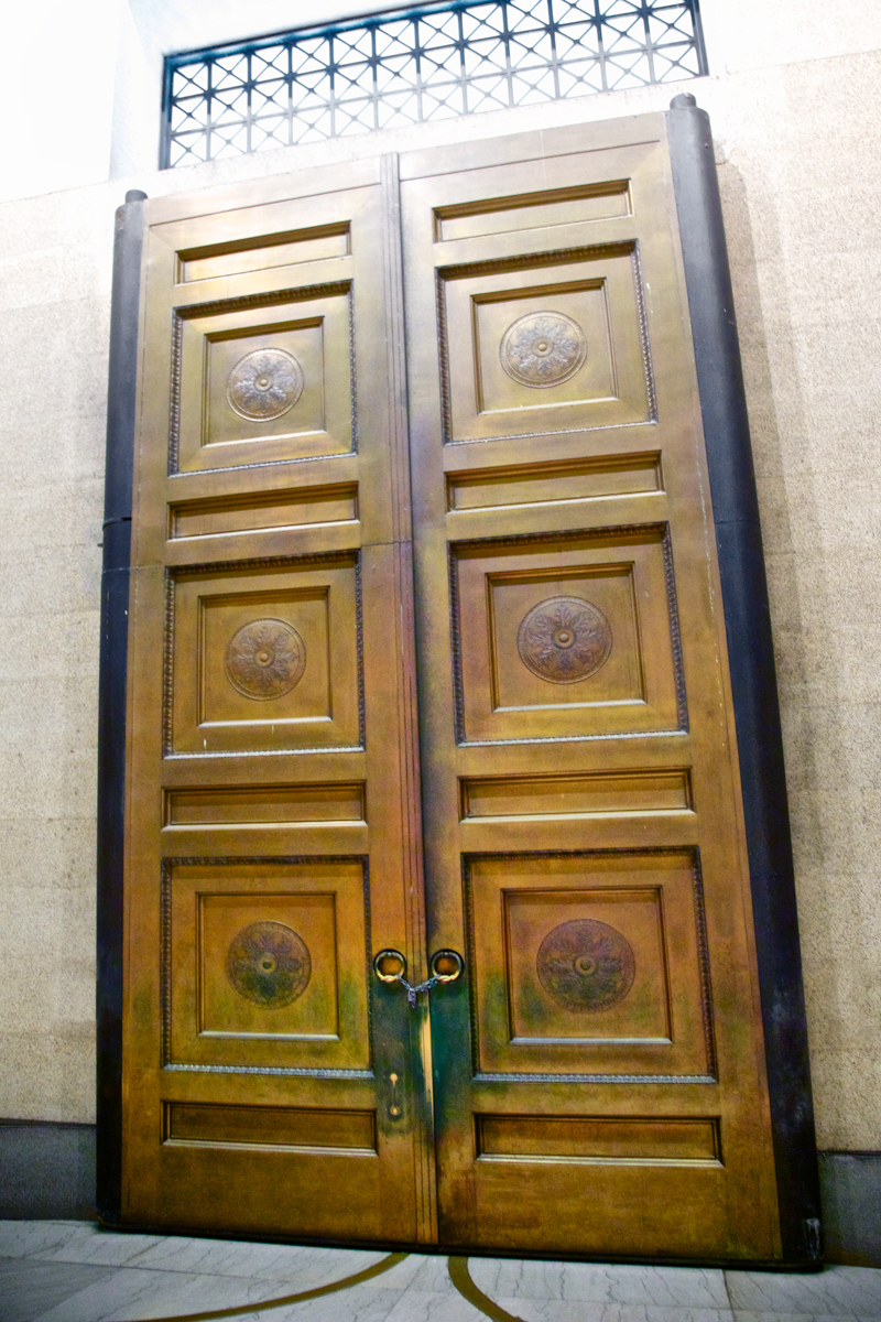 Bronze doors in the Nashville Parthenon