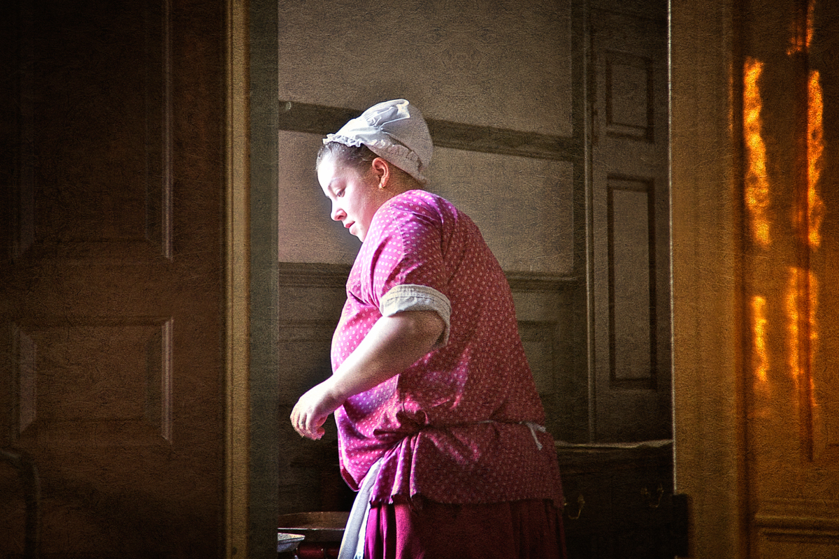 Waitress at Christiana Campbell's Tavern. Colonial Williamsburg, WIlliamsburg, Virginia