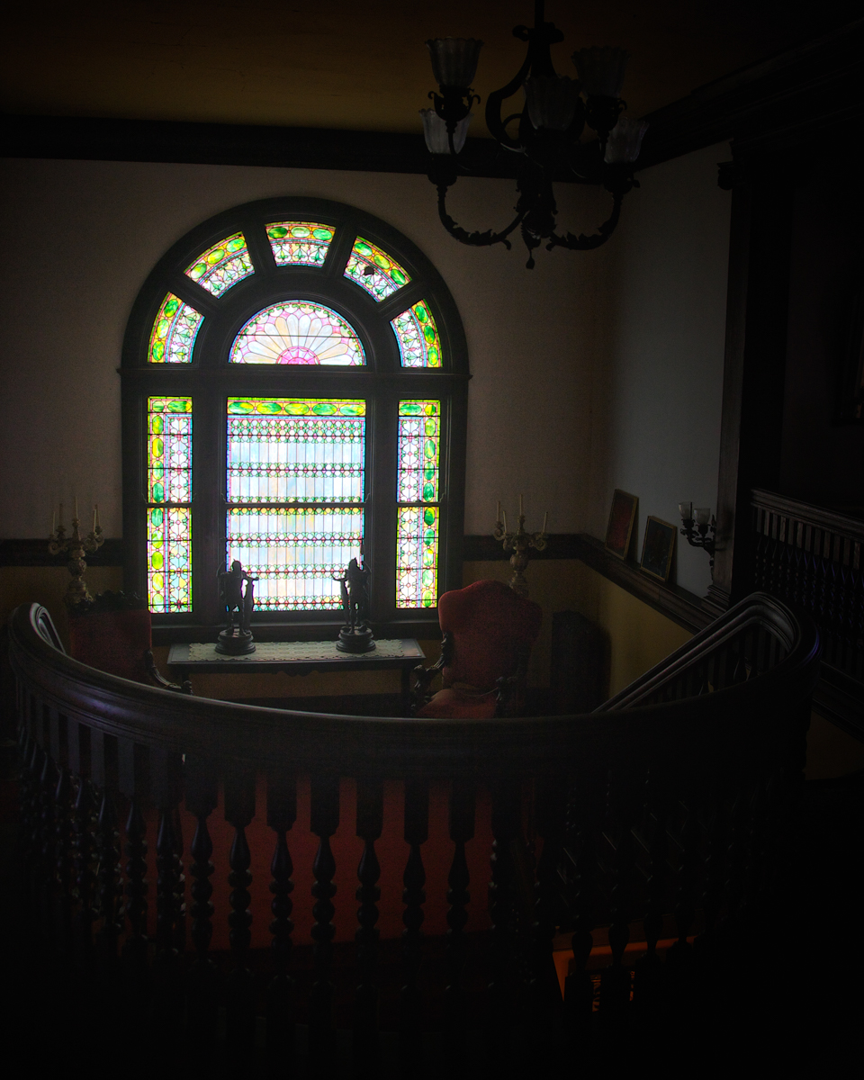 L.C. Tiffany Stained Glass WIndow, Rockcliffe Mansion