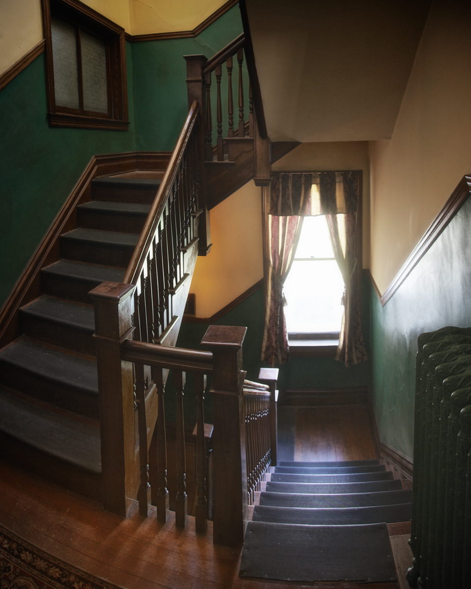 The Servant's Staircase, believed to still be taken by Mr. Cruikshank in death