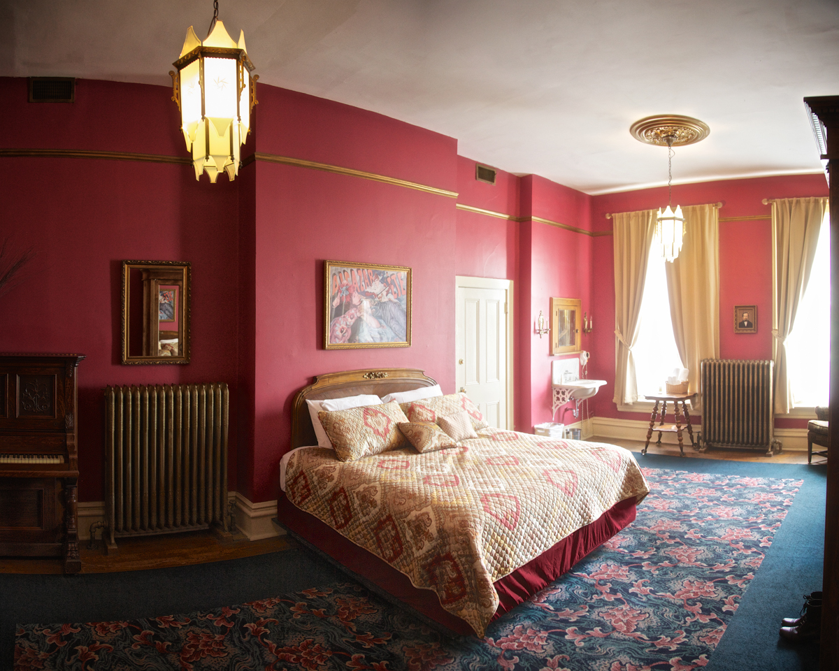 The bedroom of Charles Lemp, the last of the Lemp's to live in the house. Charles shot himself in the head on his bed, after first killing his beloved dog in the basement.