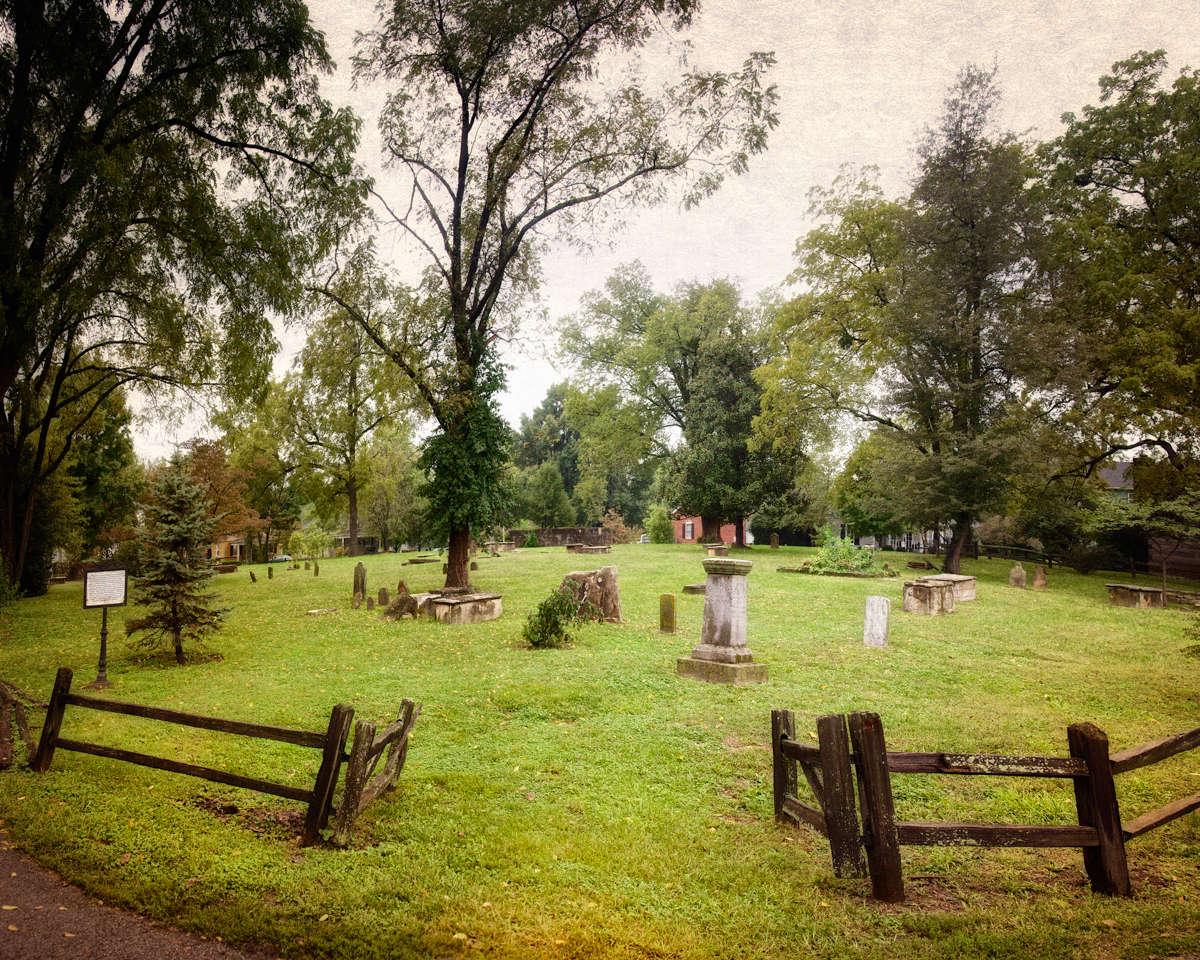 Behind the Talbot Tavern is the Pioneer Cemetery.