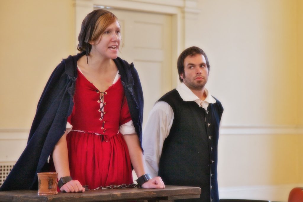 For a true to life Salem experience, join in the Examination of Bridgit Bishop in an interactive performance of Cry Innocent at Salem Town Hall, weekends in September and daily during the month of October.