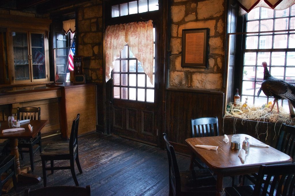 Colonial Era Taverns: Front Door, Restaurant, Old Talbott Tavern, c. 1779, Bardstown, Nelson County, Kentucky