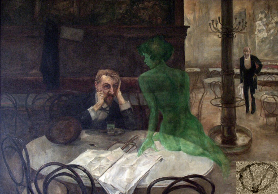 The Absinthe Drinker by Viktor Oliva