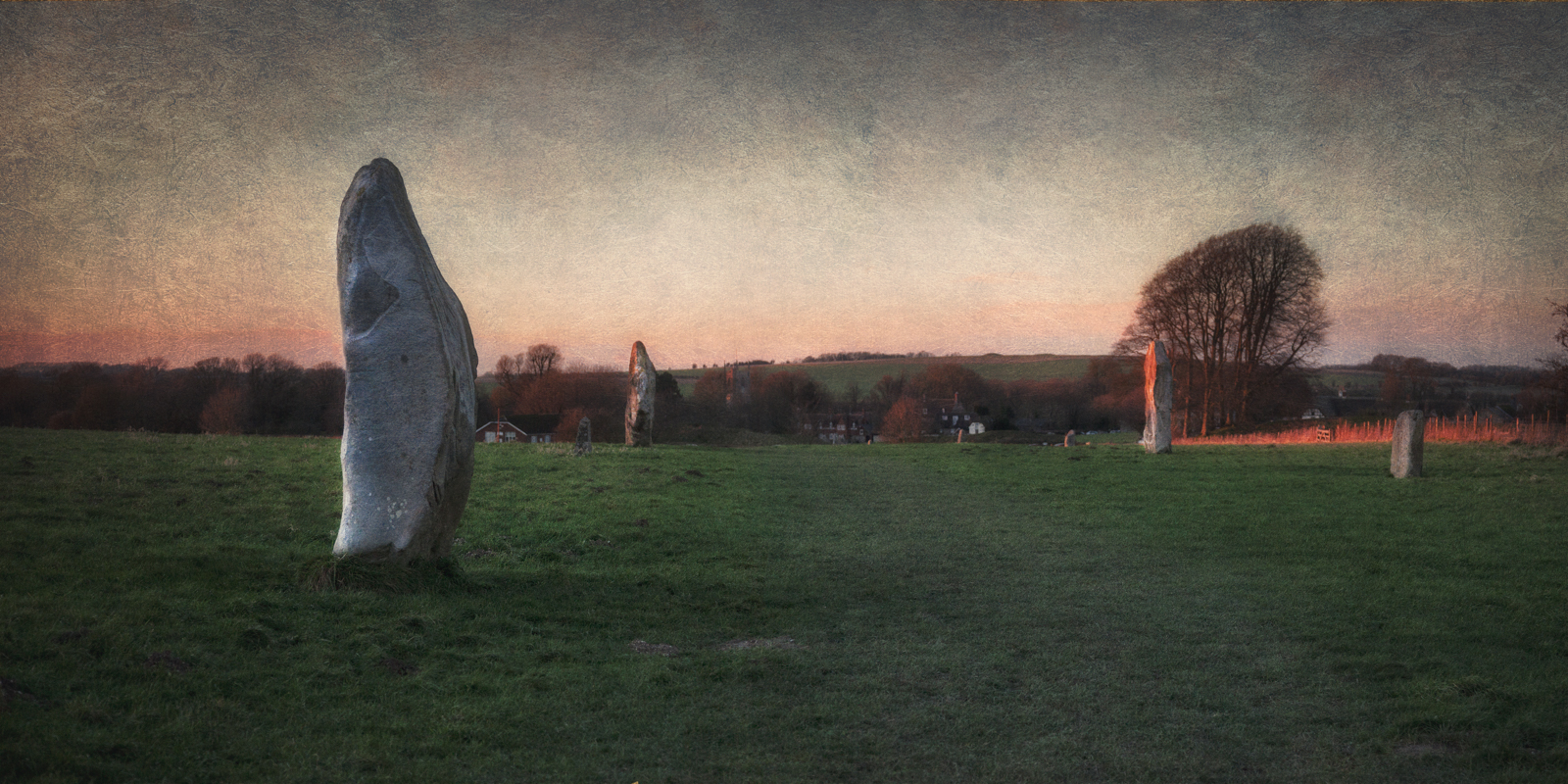 Stones of West Kennet Avenue at Avebury