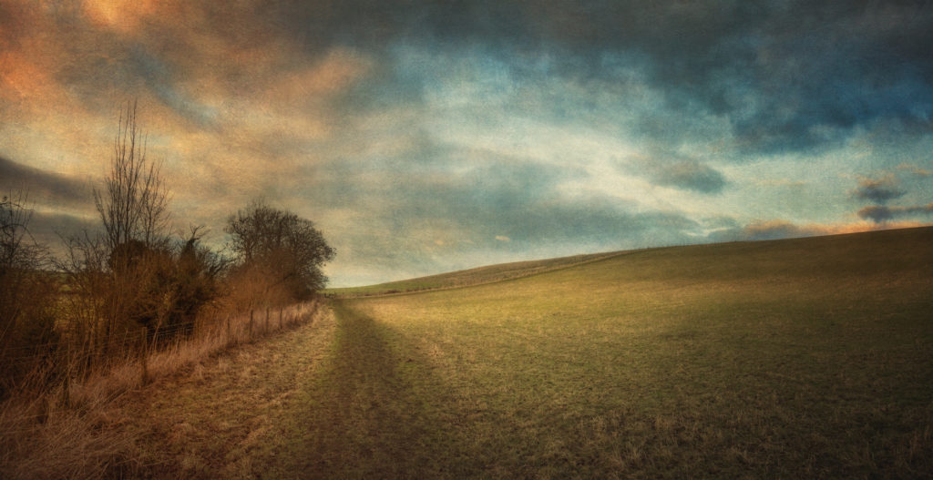View of Baden Will and the River Kennet near Avebury