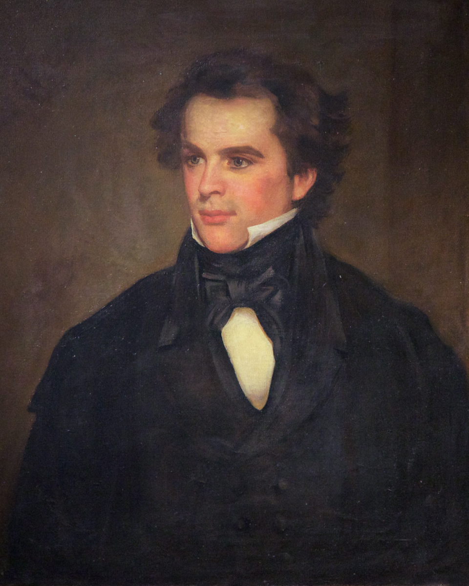 Portrait of Nathaniel Hawthorne at The House of Seven Gables,Turner-Ingersoll Mansion, Salem
