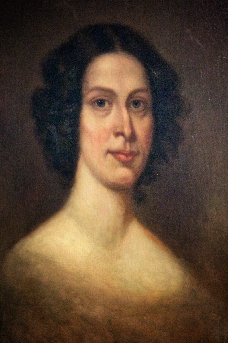 Portrait of Susannah Ingersoll at the House of the Seven Gables.