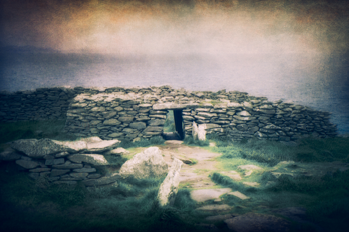 View of Dunbeg fort looking towards the Atlantic