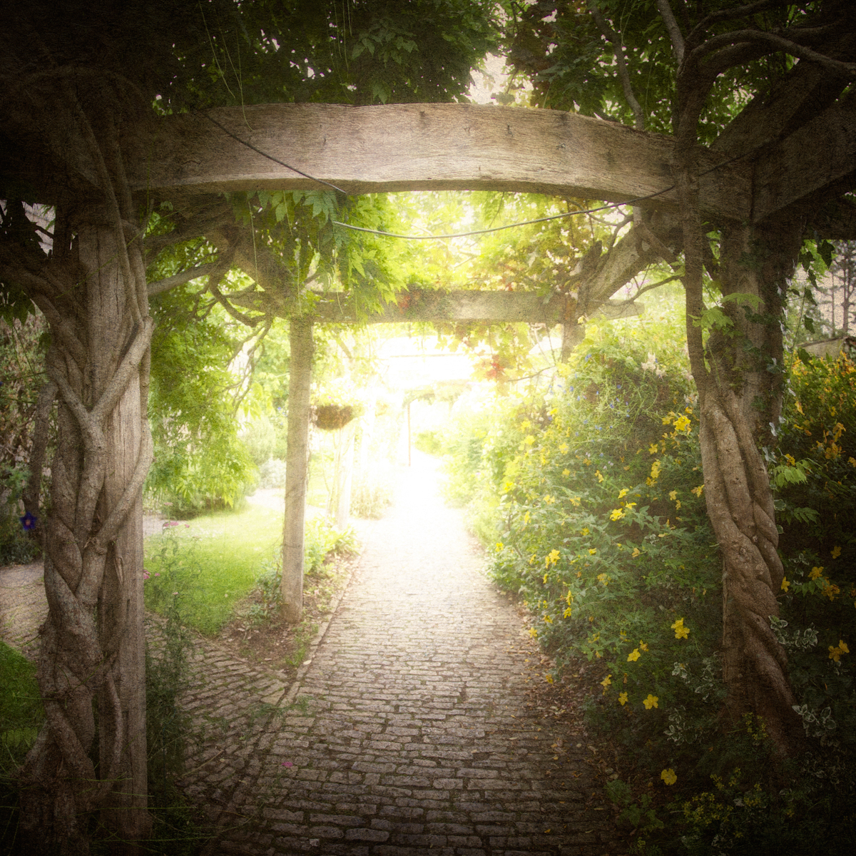 Entrance to Chalice Well Gardens in Glastonbury