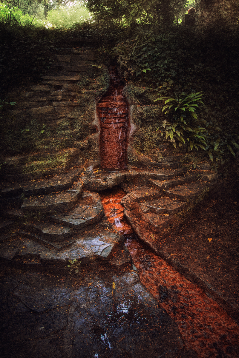 Rust Colored Waterfall of the Red Spring in Arthur's Court