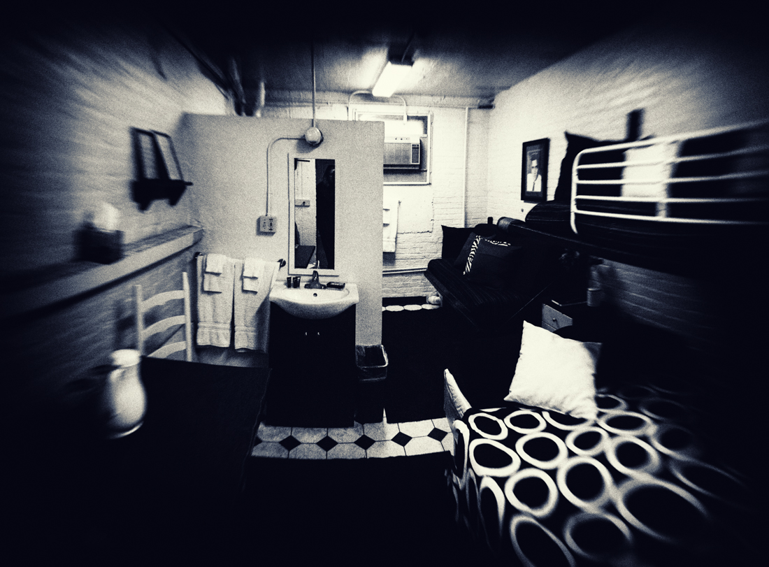 The Jail Cell room in the Jailer's Inn in Bardstown