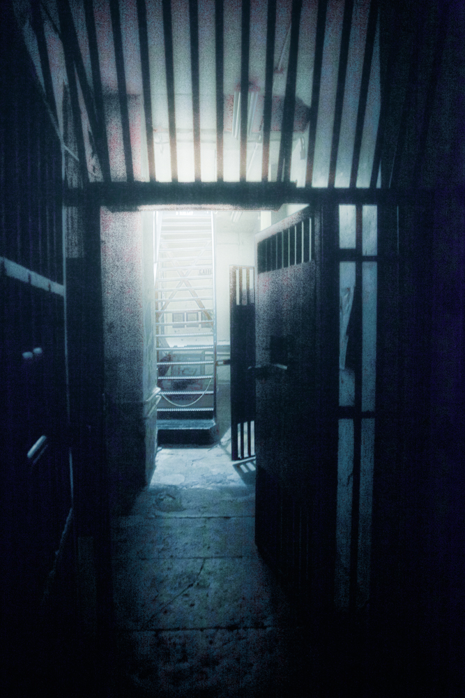 Into the cell block at the Jailer's Inn, Bardstown Kentucky