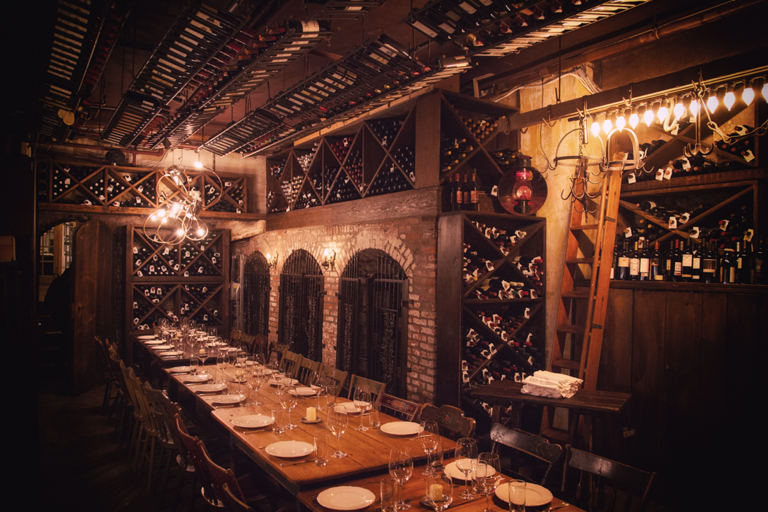 The basement of Il Buco, thought to be the setting of The Cask of Amontillado