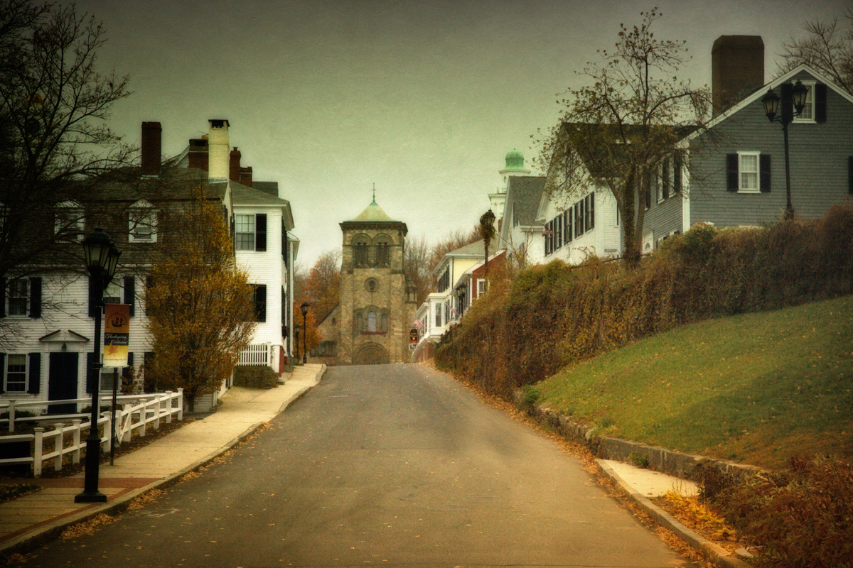Leyden street in haunted Plymouth