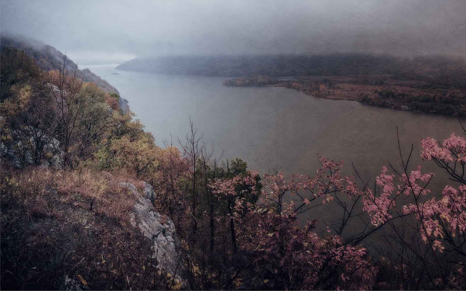 View of the Hudson River in the Fog from Anthony's Nose, folk horror in the Hudson Valley