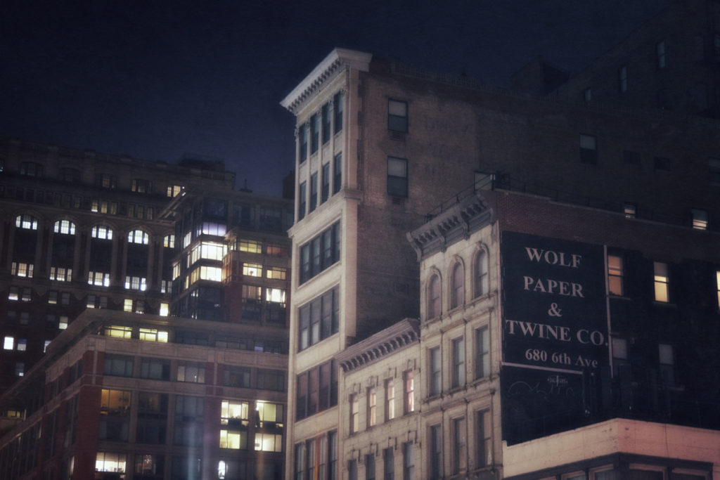 View of old New York City architecture from Haunted Travels in the Hudson River Valley of Washington Irving