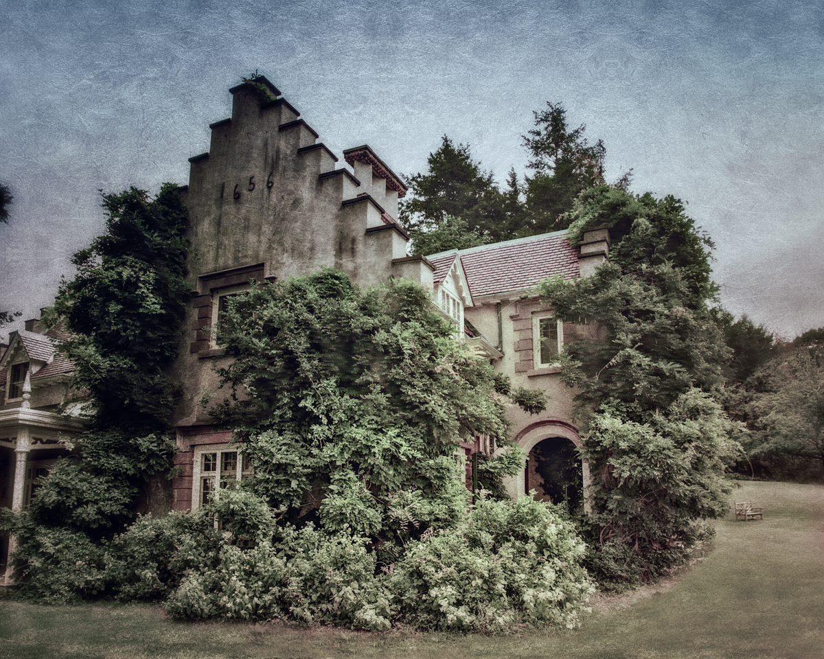 View of Washington Irving's home, Sunnyside from Haunted Travels in the Hudson River Valley of Washington Irving