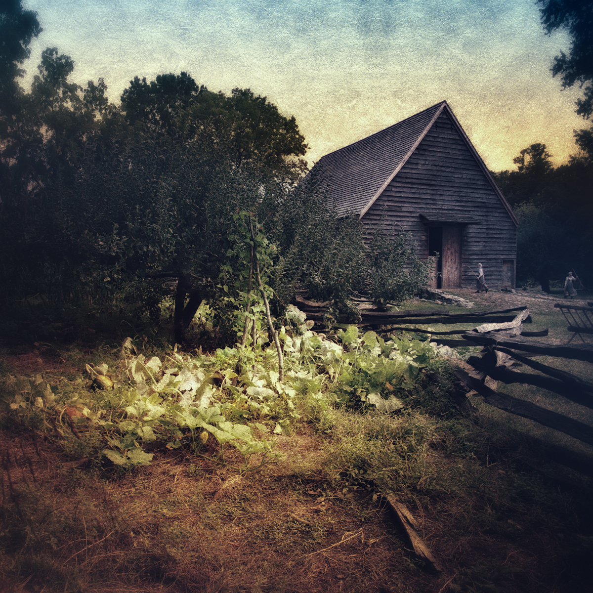 Barn at Philipsburg Manor in Sleepy Hollow, a perfect setting for American folk horror.