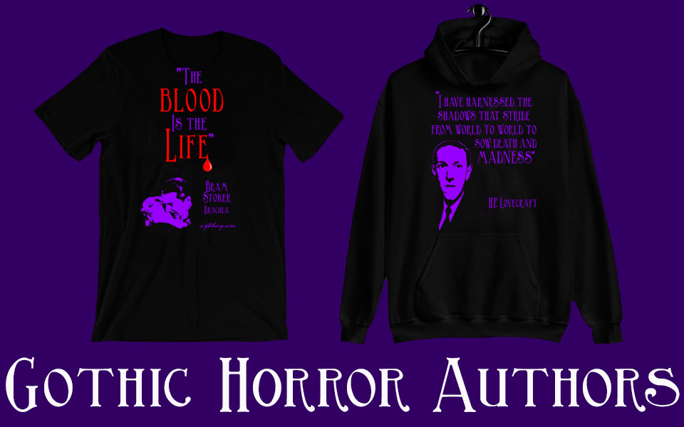 Gothic Horror Author Shirts