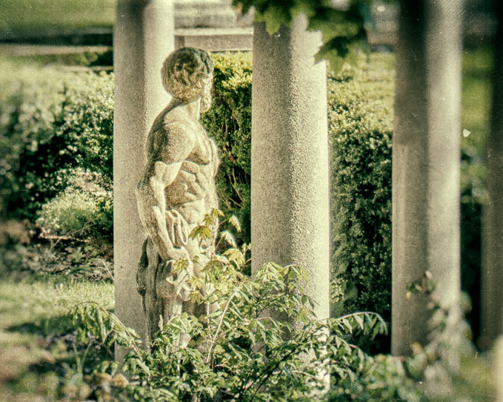 Garden statue at Winfield Hall