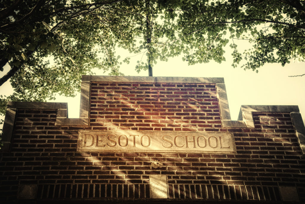 The DeSoto School, destroyed by the Tri-State Tornado of 1925